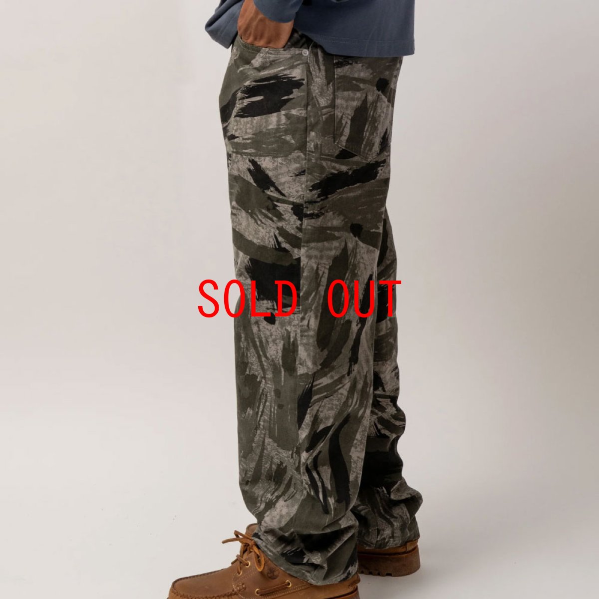 画像7: Brushed Camo Trouser Dark Sand カモフラージュ 5ポケット パンツ (7)