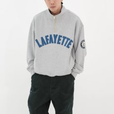 画像2: Arch Logo Halfzip Sweat Shirt Ash Grey ハーフ ジップ スウェット (2)