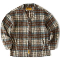 画像2: SHAGGYSHOT Mohair Snap Cardigan Sax モヘア スナップ カーディガン (2)