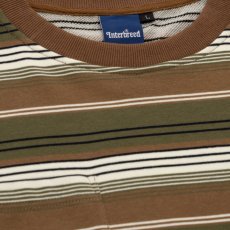 画像11: French Terry Striped L/S Tee Brown フレンチ ロゴ ボーダー ストライプ 長袖 Tシャツ (11)