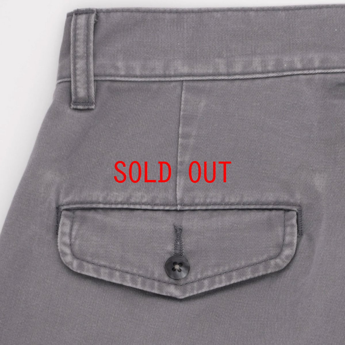 画像7: Faded Two Tuck Chino Grey コットン タック チノ パンツ (7)