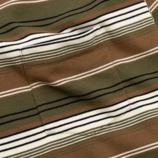 画像10: French Terry Striped L/S Tee Brown フレンチ ロゴ ボーダー ストライプ 長袖 Tシャツ (10)