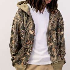 画像9: Camouflage Heavy Weight Zip Hoodie Real tree Camo リアルツリー カモ 迷彩 ヘビーウェイト ジップ スゥエット フーディー (9)