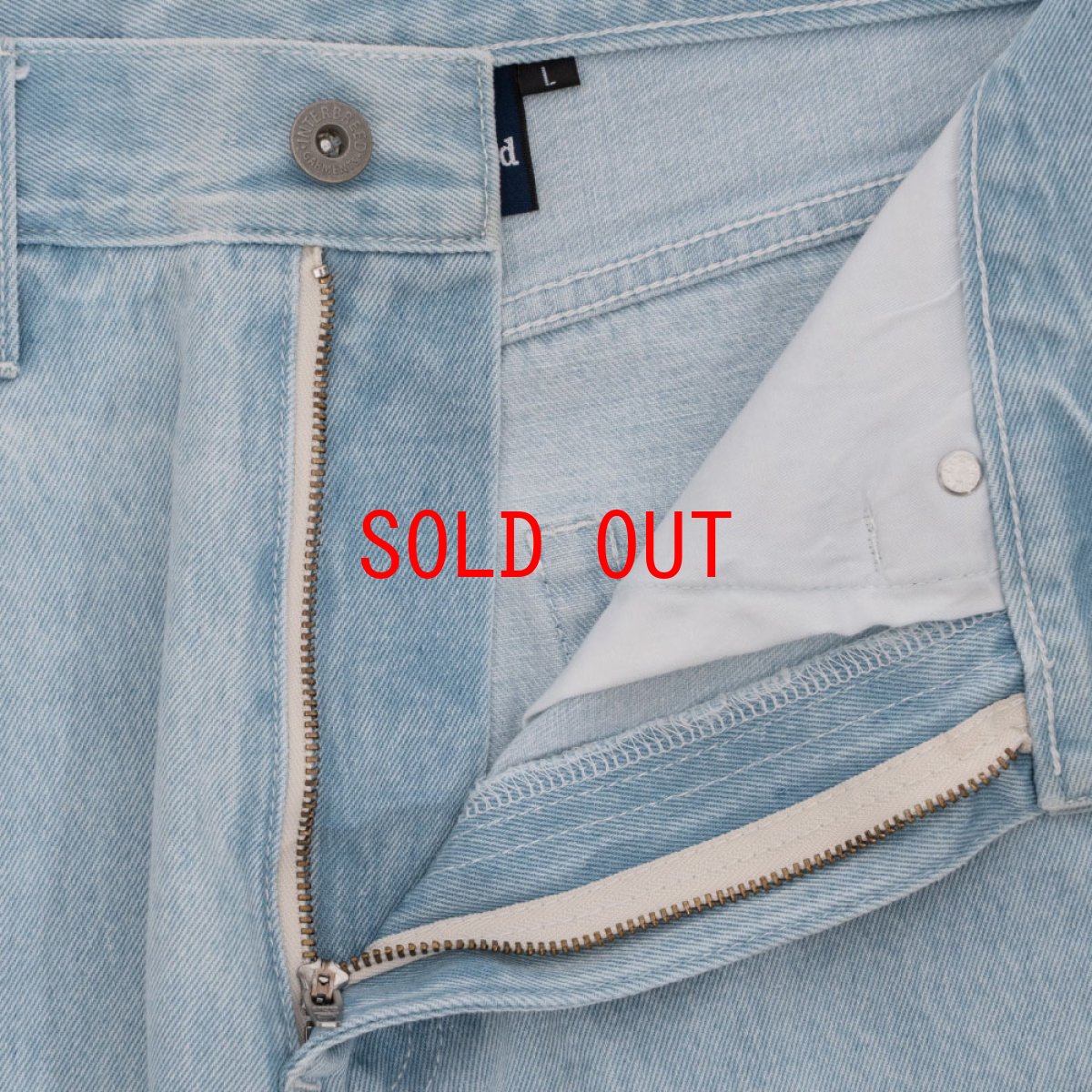 画像12: Washed Daily Jeans Denim Pants Ice Blue ウォッシュ デニム パンツ (12)