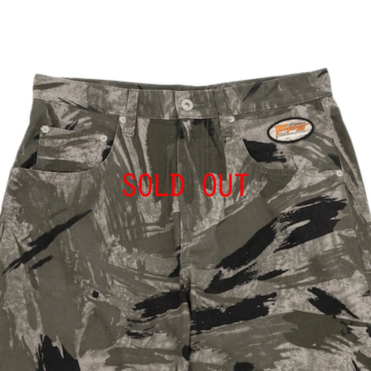 画像4: Brushed Camo Trouser Dark Sand カモフラージュ 5ポケット パンツ (4)