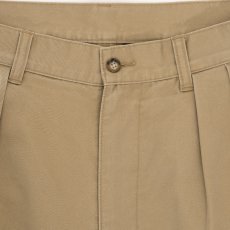 画像10: Faded Two Tuck Chino Beige コットン タック チノ パンツ (10)