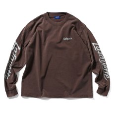 画像2: Sleeve Logo Washed L/S Tee Brown スリーブ ロゴ 長袖 Tシャツ (2)