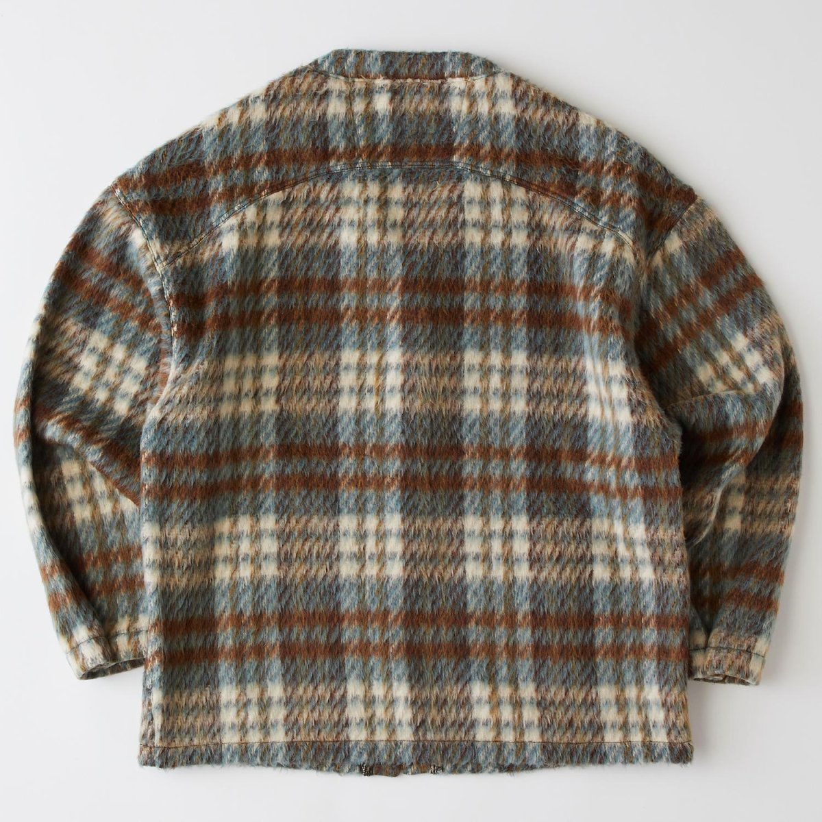 画像3: SHAGGYSHOT Mohair Snap Cardigan Sax モヘア スナップ カーディガン (3)