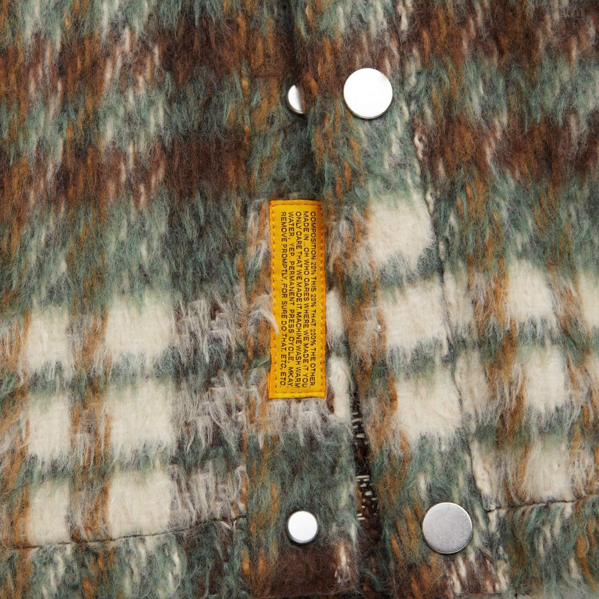 画像5: SHAGGYSHOT Mohair Snap Cardigan Green モヘア スナップ カーディガン (5)