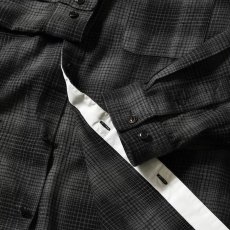 画像6: Nep Twill Check Band Collar Shirt バンドカラー 長袖 チェック シャツ (6)