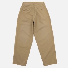 画像5: Faded Two Tuck Chino Beige コットン タック チノ パンツ (5)