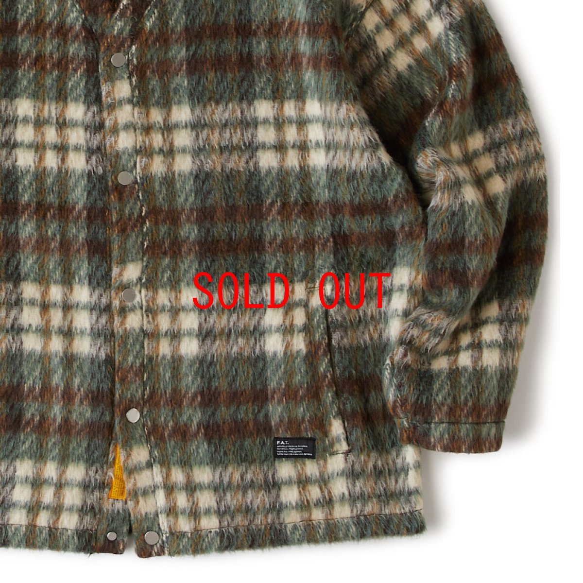 画像8: SHAGGYSHOT Mohair Snap Cardigan Green モヘア スナップ カーディガン (8)