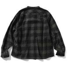 画像3: Nep Twill Check Band Collar Shirt バンドカラー 長袖 チェック シャツ (3)