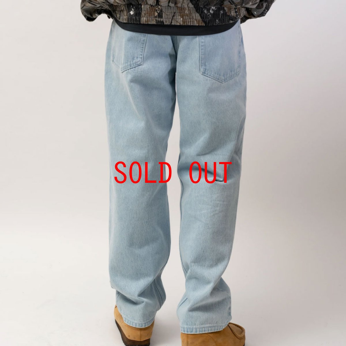 画像1: Washed Daily Jeans Denim Pants Ice Blue ウォッシュ デニム パンツ (1)