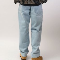 画像1: Washed Daily Jeans Denim Pants Ice Blue ウォッシュ デニム パンツ (1)