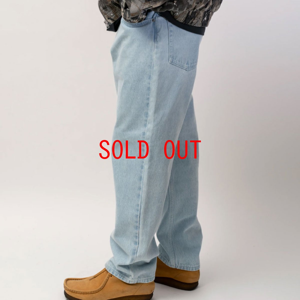 画像5: Washed Daily Jeans Denim Pants Ice Blue ウォッシュ デニム パンツ (5)