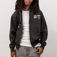 画像2: WIP Faded Zip Hoodie Fade BLK フェード ヘビーウェイト ジップ スゥエット フーディー (2)