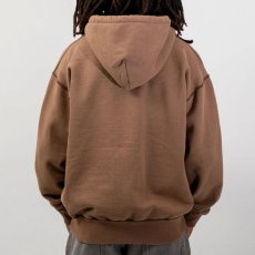 画像2: WIP Faded Zip Hoodie Fade BRN フェード ヘビーウェイト ジップ スゥエット フーディー (2)