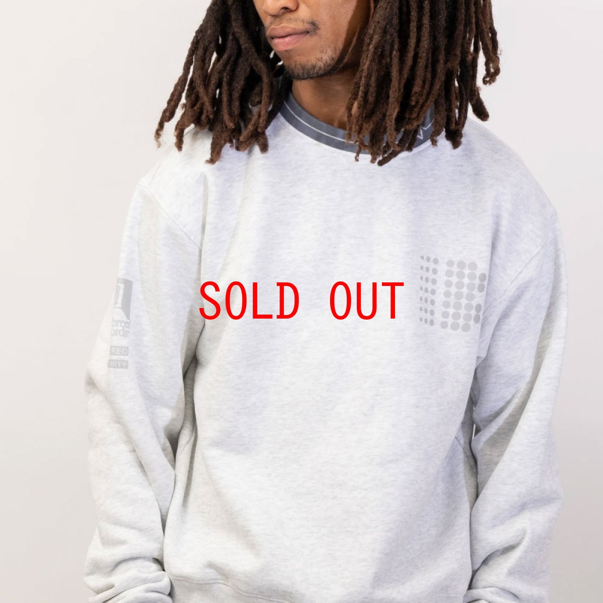 画像1: IB Records Heavy Weight Crewneck Sweat GRY クルーネック スウェット (1)