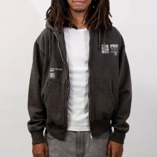 画像11: WIP Faded Zip Hoodie Fade BLK フェード ヘビーウェイト ジップ スゥエット フーディー (11)