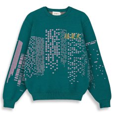 画像3: Royal Pow Knit Sweater Green プルオーバー クルーネック セーター ニット シャツ (3)