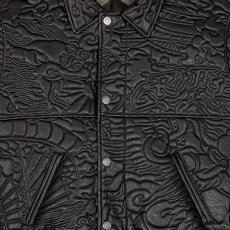 画像8: Sampans PU Leather Jacket Black フェイク レザー ジャケット (8)