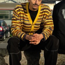 画像9: Vintage Multi Border Knit Cardigan ヴィンテージ ボーダー ニット カーディガン (9)