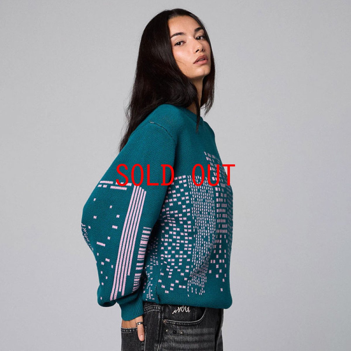 画像5: Royal Pow Knit Sweater Green プルオーバー クルーネック セーター ニット シャツ (5)