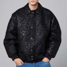 画像18: Sampans PU Leather Jacket Black フェイク レザー ジャケット (18)