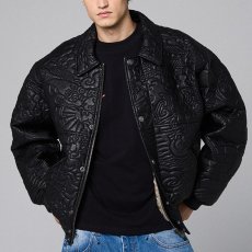 画像1: Sampans PU Leather Jacket Black フェイク レザー ジャケット (1)