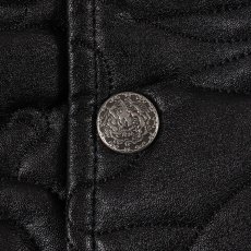 画像12: Sampans PU Leather Jacket Black フェイク レザー ジャケット (12)