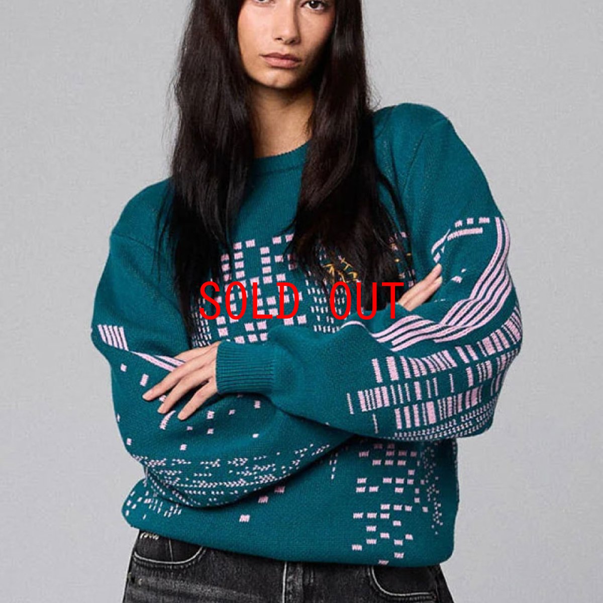 画像8: Royal Pow Knit Sweater Green プルオーバー クルーネック セーター ニット シャツ (8)