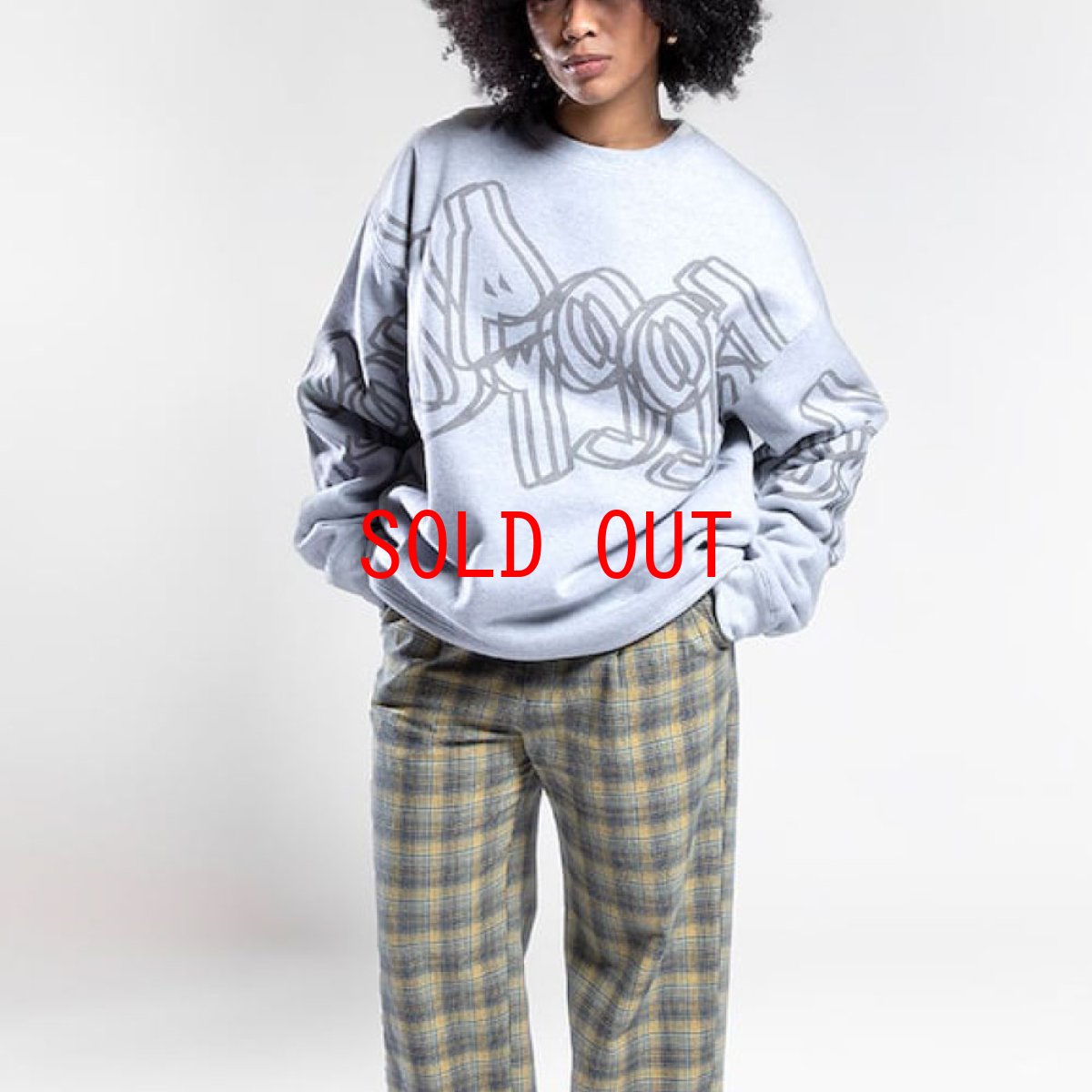 画像10: Art Logo Sweat Shirts Grey クルーネック ロゴ スウェット シャツ (10)