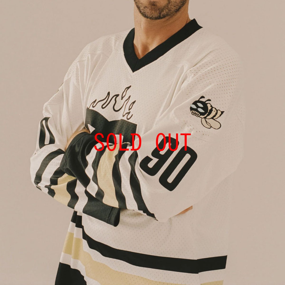 画像4: 【GRIMEY 沖縄 ゲームシャツ セレクトショップ】 X DC Shoes "The Swarm" HKY Jersey プルオーバー ホッケー (4)