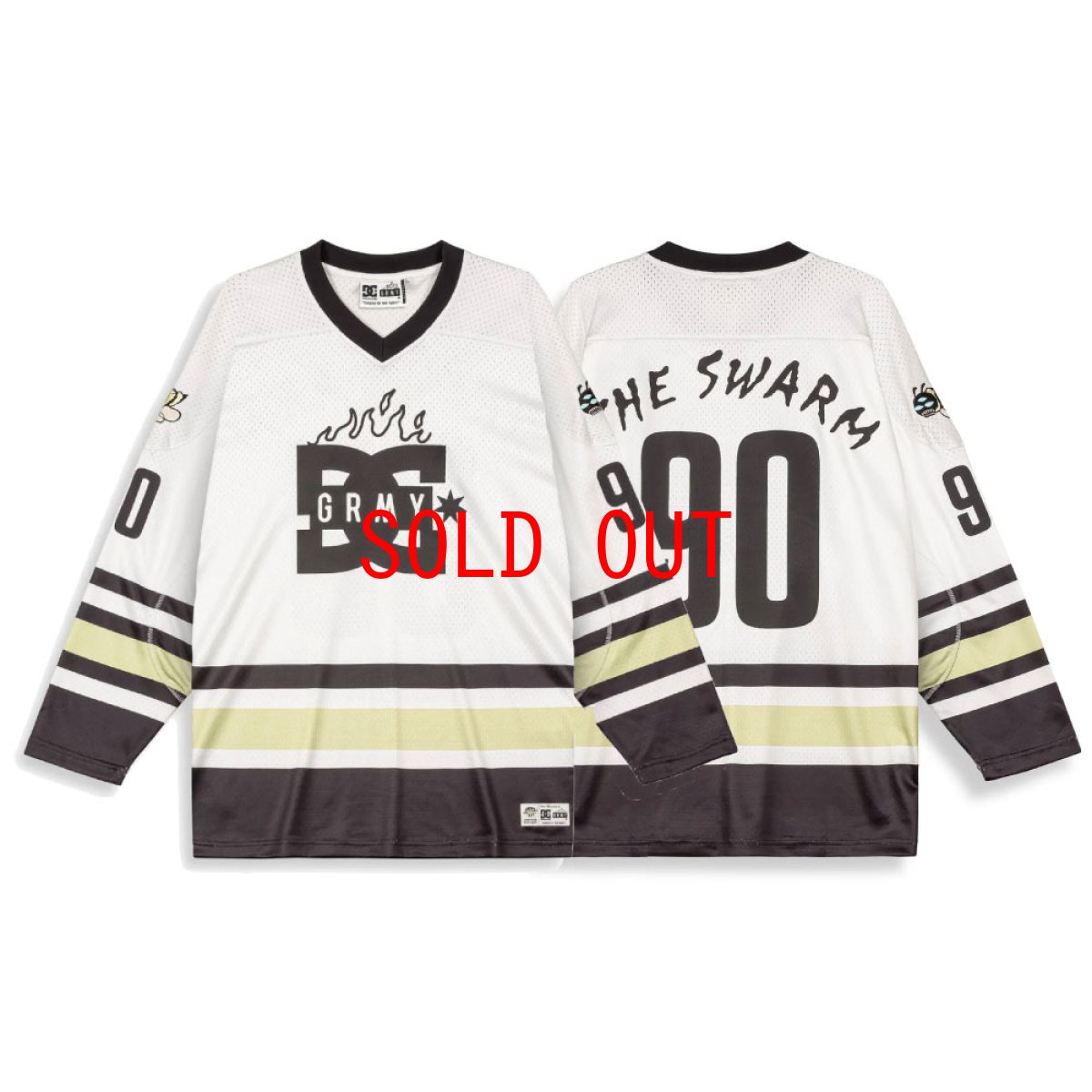 画像9: 【GRIMEY 沖縄 ゲームシャツ セレクトショップ】 X DC Shoes "The Swarm" HKY Jersey プルオーバー ホッケー (9)