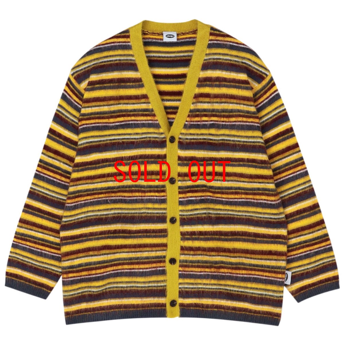 画像3: Vintage Multi Border Knit Cardigan ヴィンテージ ボーダー ニット カーディガン (3)