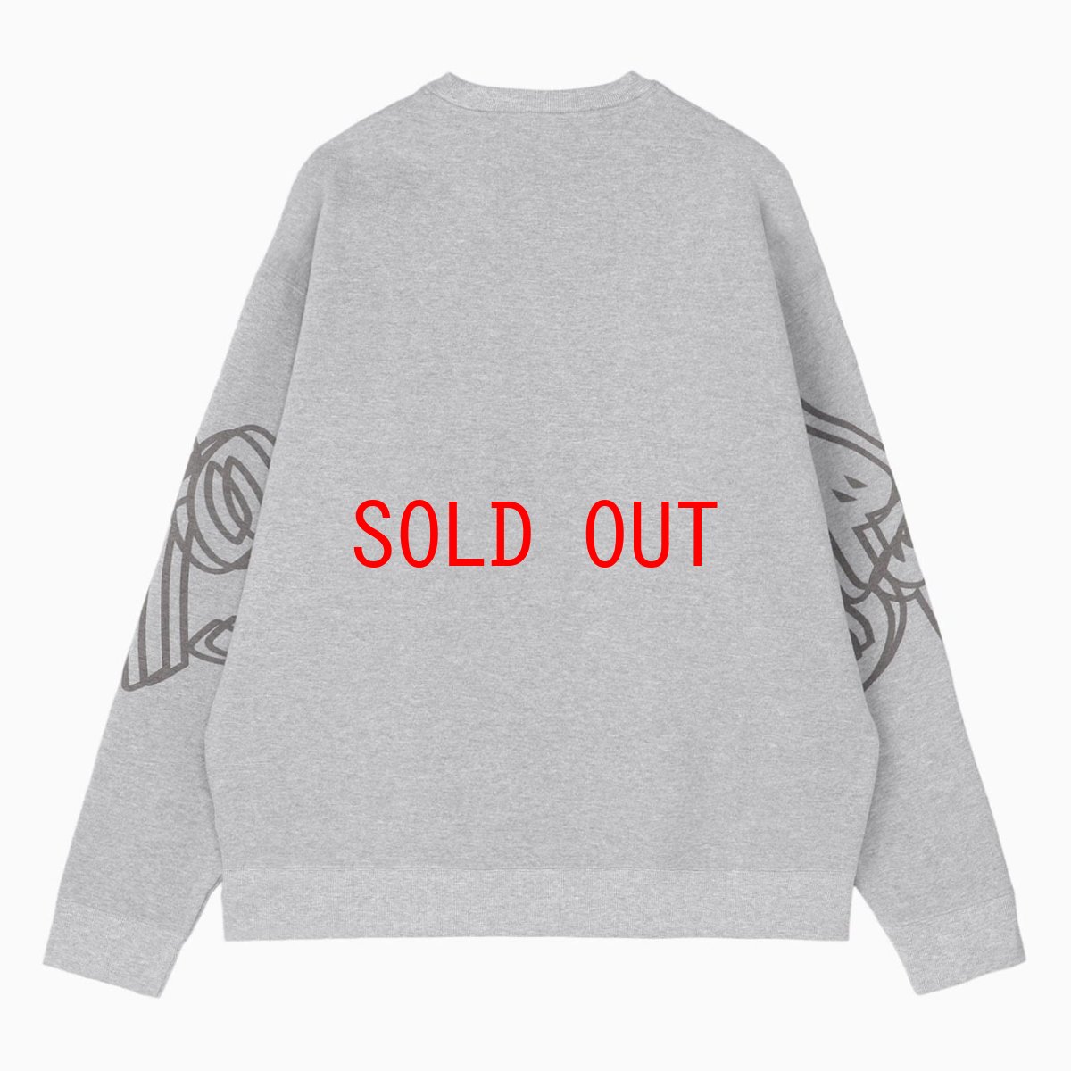 画像5: Art Logo Sweat Shirts Grey クルーネック ロゴ スウェット シャツ (5)