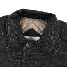 画像13: Sampans PU Leather Jacket Black フェイク レザー ジャケット (13)