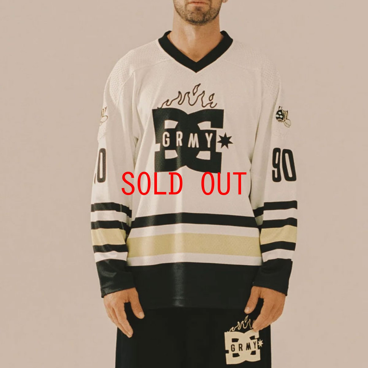 画像5: 【GRIMEY 沖縄 ゲームシャツ セレクトショップ】 X DC Shoes "The Swarm" HKY Jersey プルオーバー ホッケー (5)