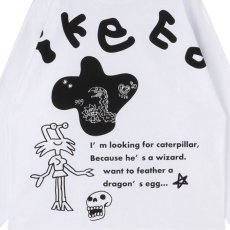 画像2: × Tomason Art L/S Monster Tee White ドルマン スリーブ 長袖 Tシャツ (2)