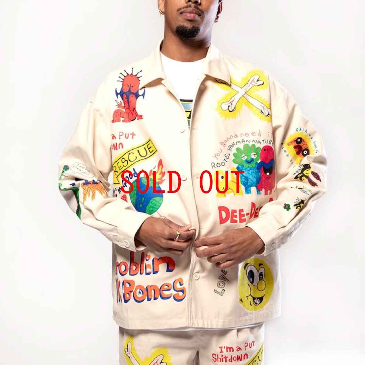 画像2: × Tomason Art Monster Coverall Jacket モンスター カバーオール ジャケット (2)