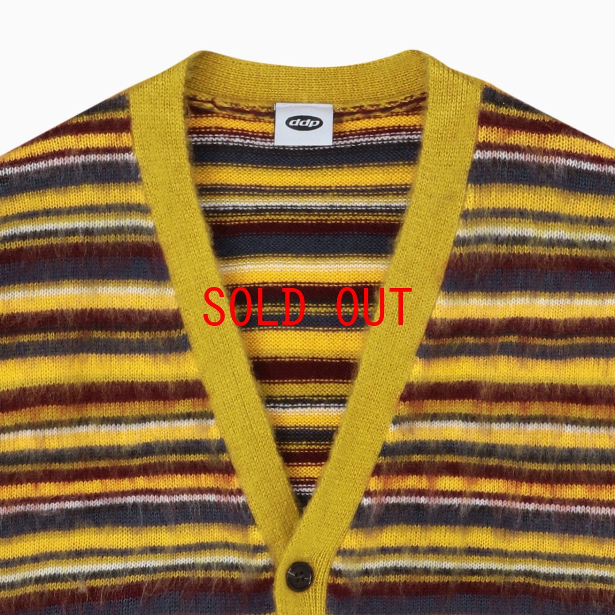 画像7: Vintage Multi Border Knit Cardigan ヴィンテージ ボーダー ニット カーディガン (7)