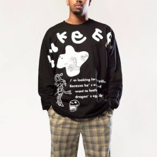 画像7: × Tomason Art L/S Monster Tee White ドルマン スリーブ 長袖 Tシャツ (7)