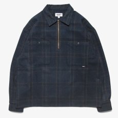 画像2: Flannel Half Zip Shirt Blackwatch フランネル チェック ハーフ ジップ シャツ (2)