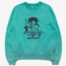 画像1: × Grindlodge Local Service PigmentI Dye Sweat グラインドロッジ ウォッシュ クルーネック スウェット (1)