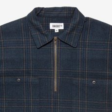 画像4: Flannel Half Zip Shirt Blackwatch フランネル チェック ハーフ ジップ シャツ (4)