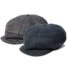 画像1: Flannel Casquette フランネル チェック ウール混 キャスケット 帽子 (1)