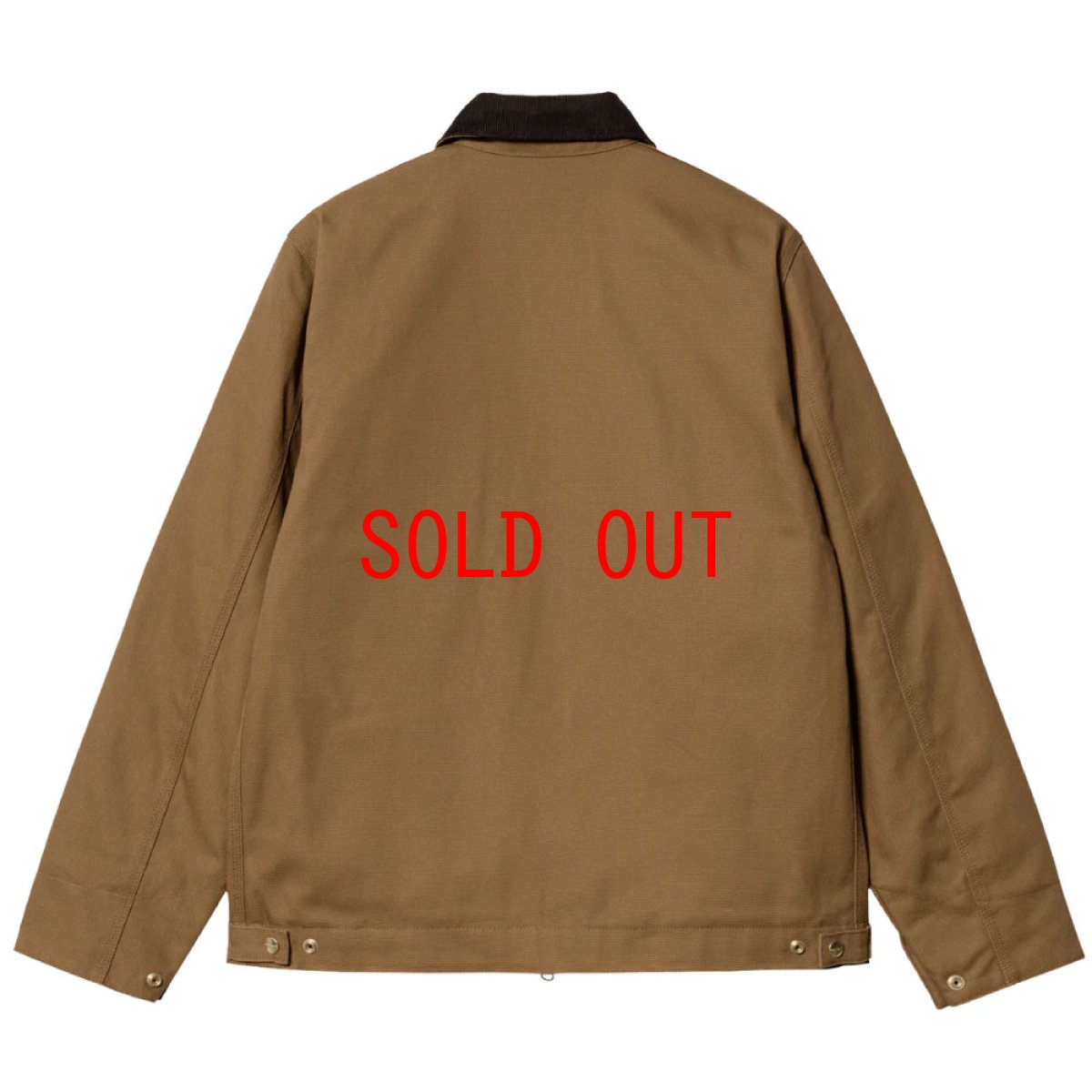 画像4: Detroit Jacket Brown rinsed デトロイト ジャケット ヘビーウェイト キャンバス (4)