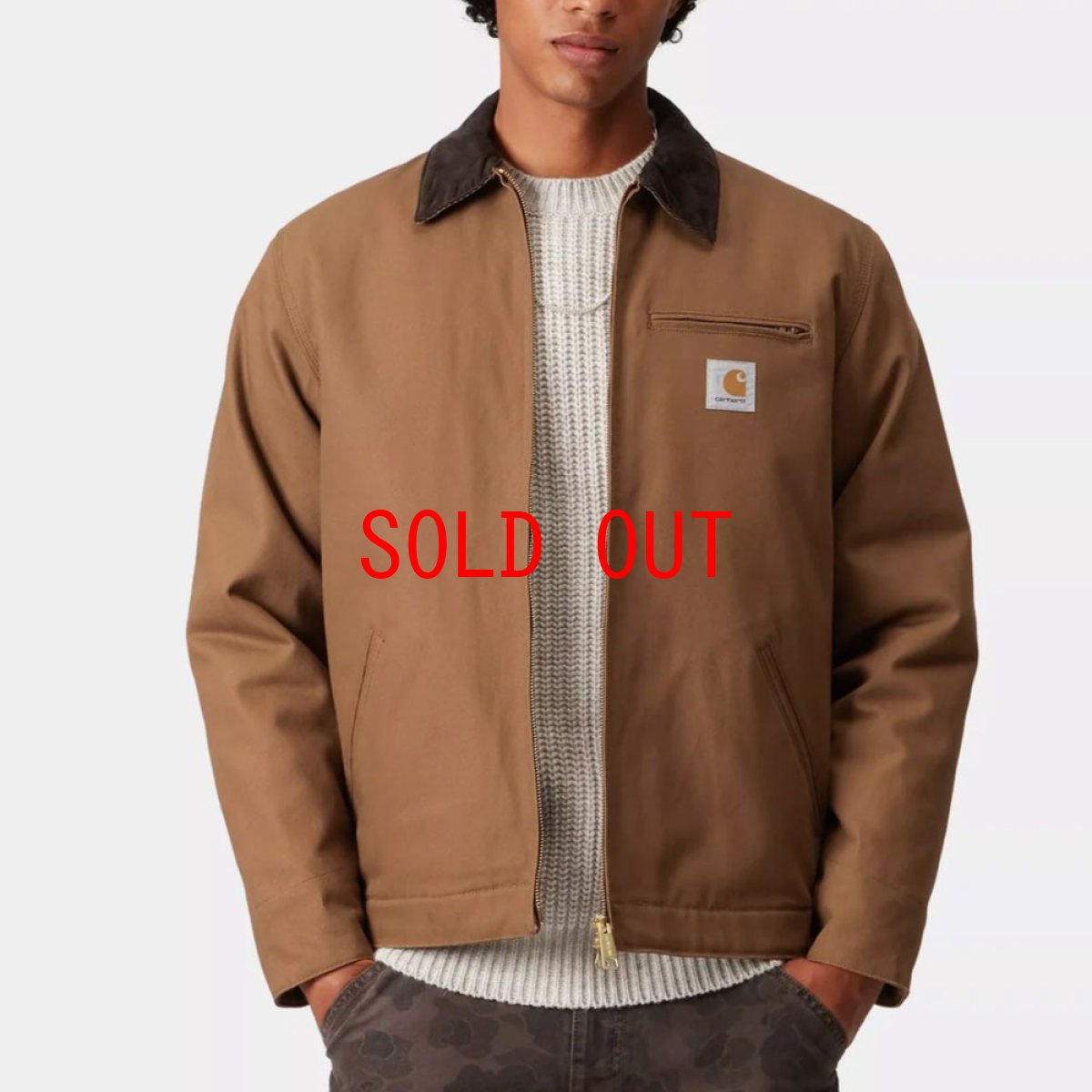 画像5: Detroit Jacket Brown rinsed デトロイト ジャケット ヘビーウェイト キャンバス (5)