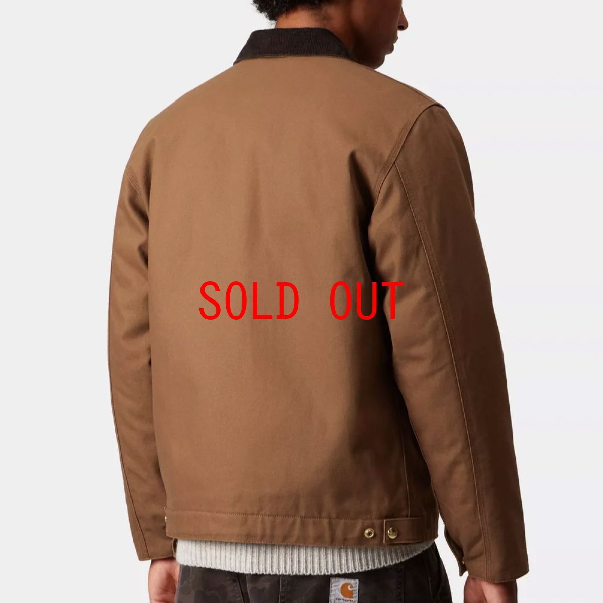 画像2: Detroit Jacket Brown rinsed デトロイト ジャケット ヘビーウェイト キャンバス (2)